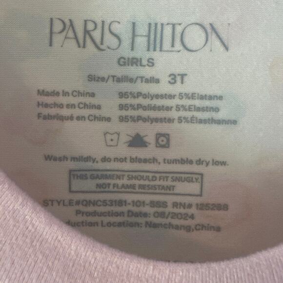 Paris Hilton comfy & soft baby pajamas pj’s size 3T excellent condition 2 sets - Picture 4 of 8